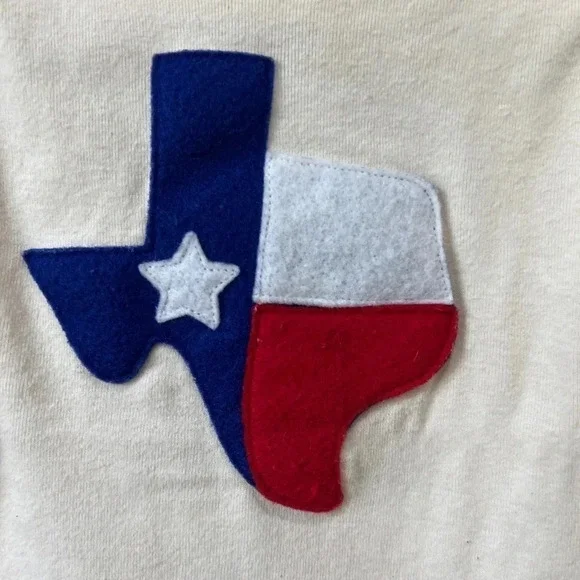 Kids Texas tee tshirt short sleeve Embroidered state flag Austin toddler unisex - Picture 2 of 4